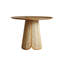 Table de salle à manger ronde 31,50 "en bois massif minimaliste moderne avec détails en rotin-130632978