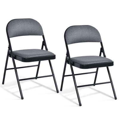 Ensemble de chaises pliantes empilables et rembourrées Antonino