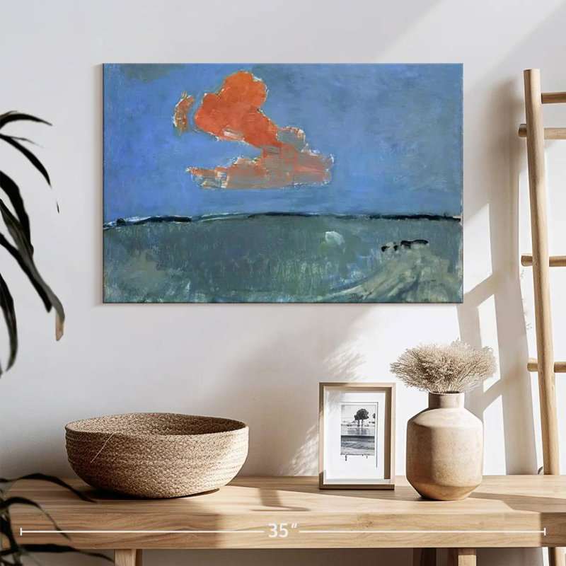 Avery, le nuage rouge, H 16 po x l 24 po