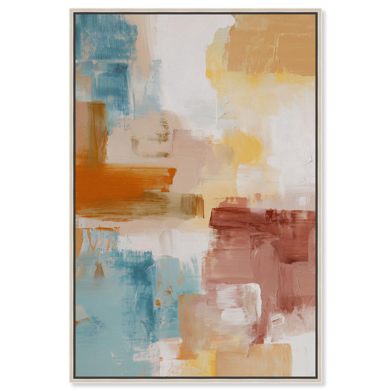 "Soft Impact III", impression murale sur toile par Art Remedy, cadre argenté, 16 x 24, H 25 po x l 17 po, Cadre argenté