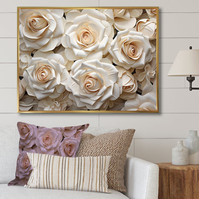 " Minimalism Beige Roses Passion III "