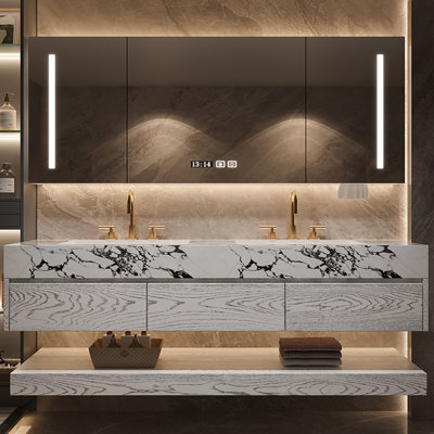 Simple and modern bathroom cabinet