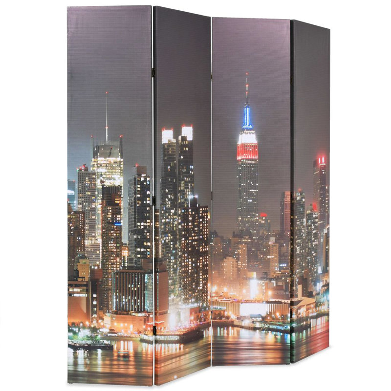 Galestown 170cm H Folding Room Divider, 180cm H x 160cm W