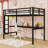 Metal Loft Bed With LED Lighted-686565620