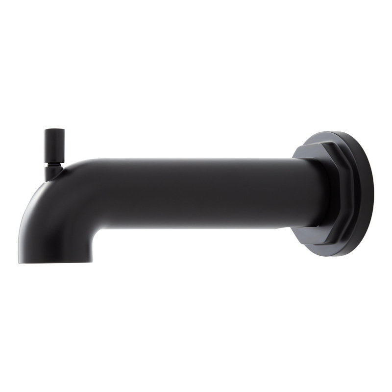 Signature Hardware Greyfield Tub Spout with Diverter, Matte Black