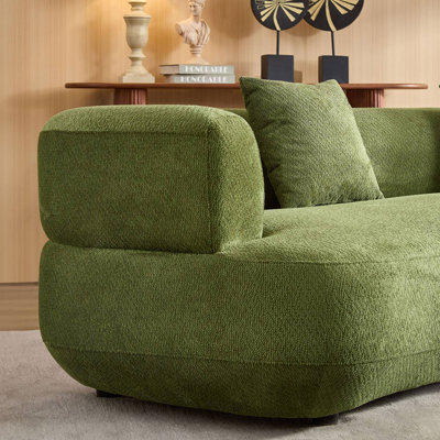 177.17" Upholstered Oversized Curved Sectional