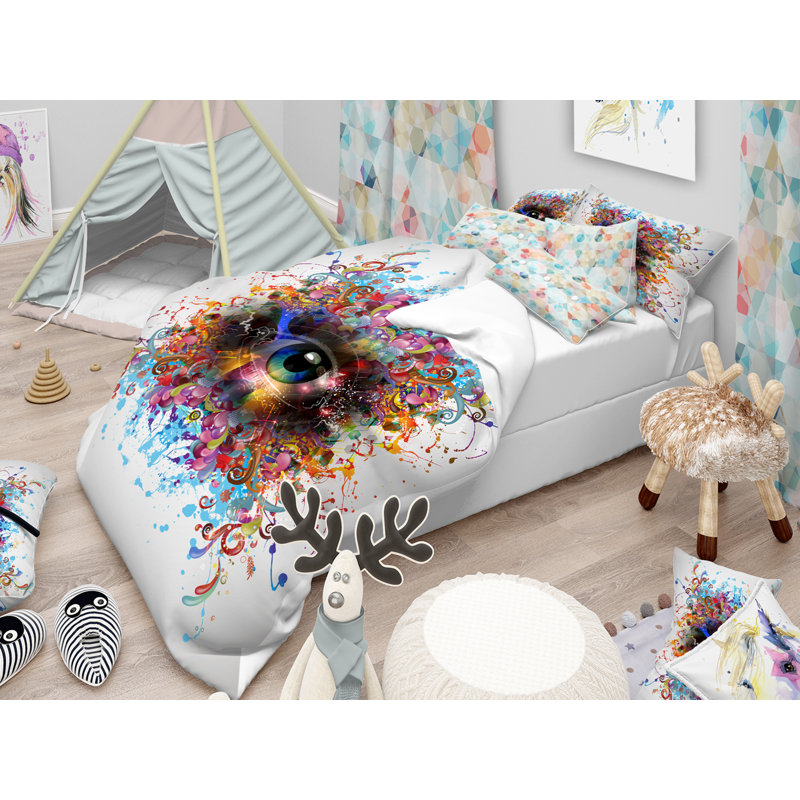 Ensemble de housse de couette, Housse de couette double / grand + 2 taies