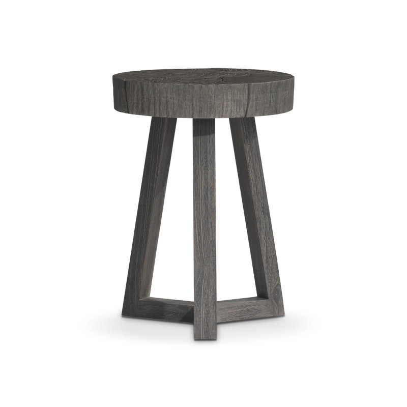 Kaya Outdoor Round Teak Side Table, 16"