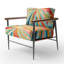 Fauteuil d'appoint rembourré Mid Century-852329248