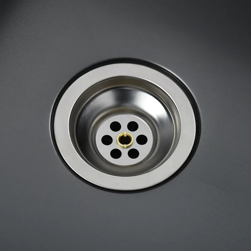 Triplett 1.5 Bowl Inset Kitchen Sink, Black