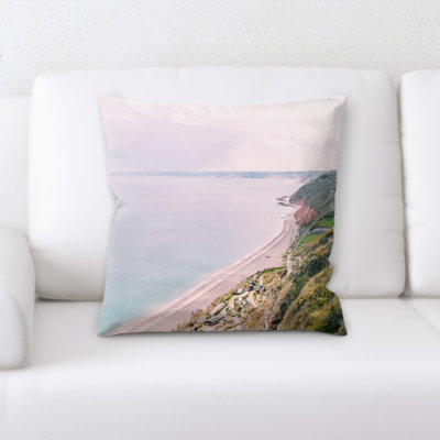 Microsuede Reversible Throw Pillow