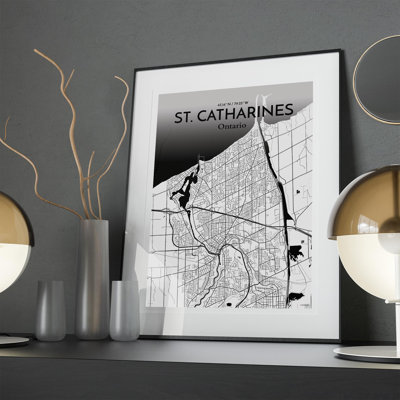St. Catharines City Map, impression