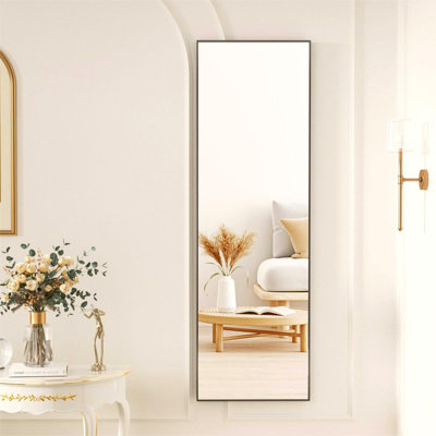 Miroir de plancher plat en métal - Basics by Wayfair ™