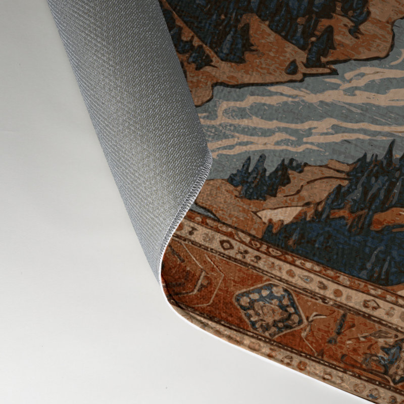 Tapis turc intérieur et extérieur brun, Rectangle 9 pi x 12 pi