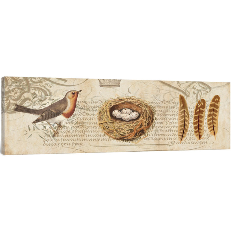 « nesting ii », reproduction d’impression sur toile, H 8 po x l 12 po x P 0,75 po, Toile tendue