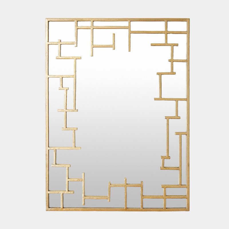 Fracture Rectangle Iron Mirror