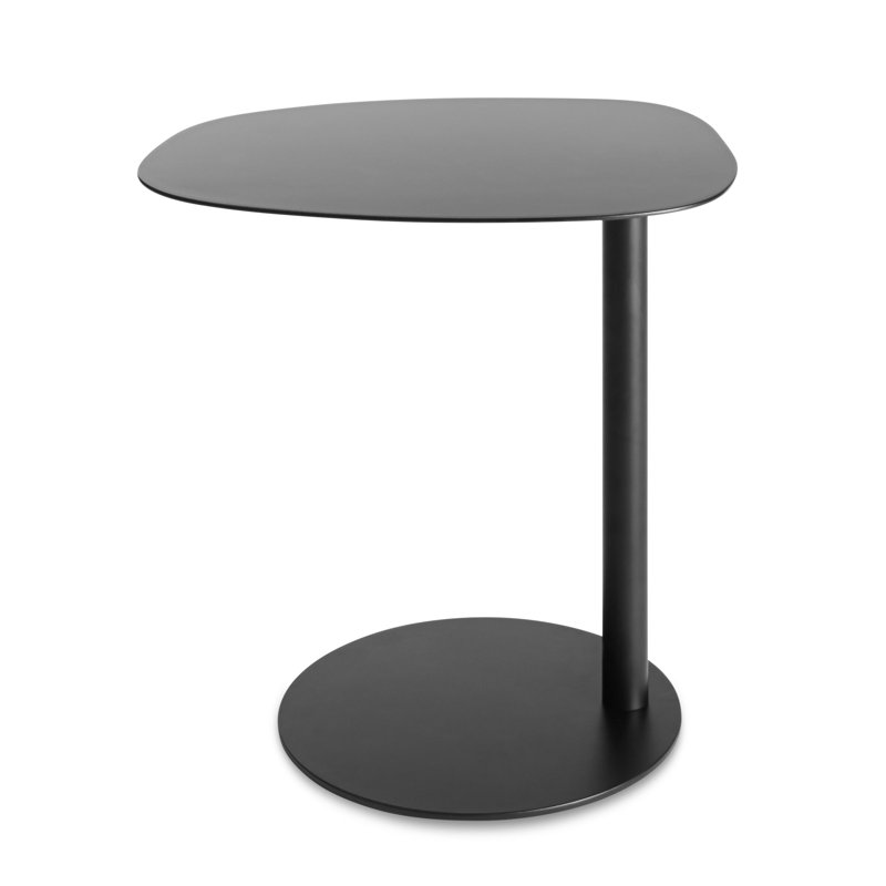 Swole Single End Table, 20" H x 20" W x 15" D, Black