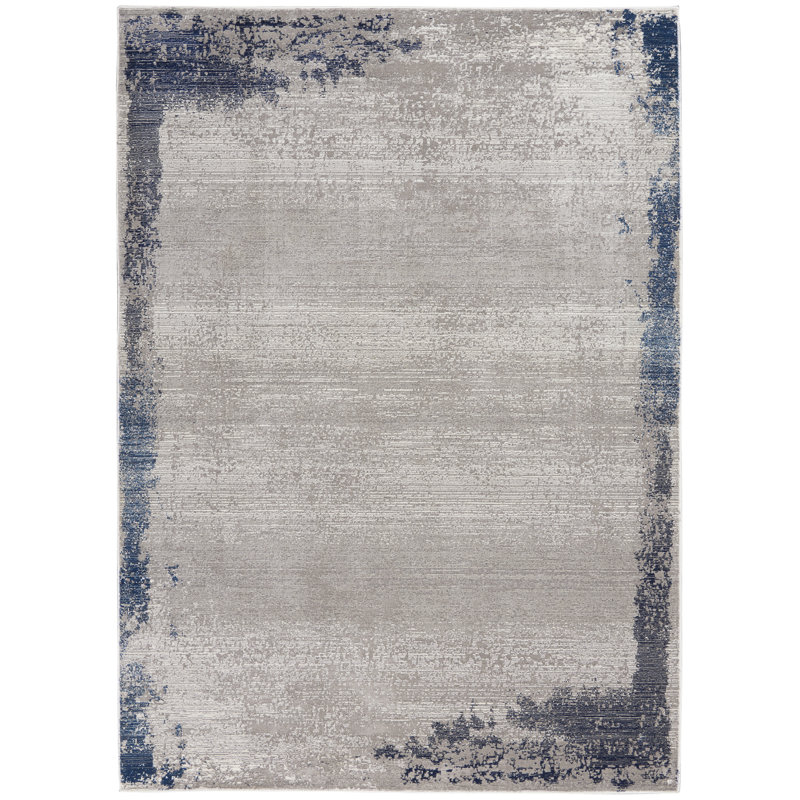 Tapis gris Modern, Rectangle 4 pi x 6 pi