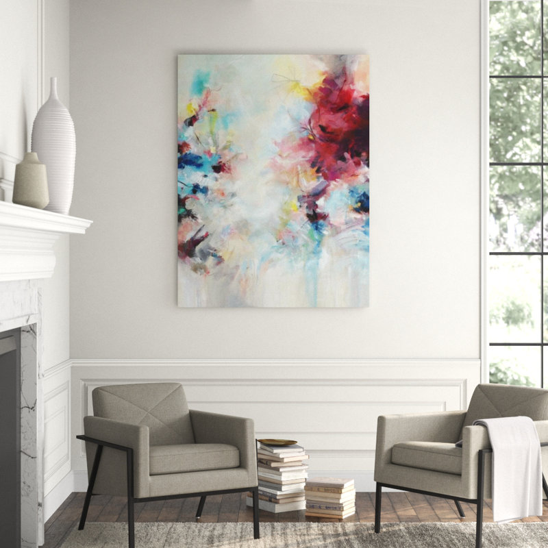 Amoureux À Paris Print by Guseul Park, Image Brush Gel, 62" H x 47" W
