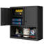 Armoire de rangement en métal avec 2 portes réglables pour garde-manger en métal