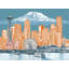 Seattle To Mt. Rainier Print by Beth Kerschen-65850495-65825632