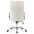 Dumond Modern Y-Stitched Executive Chair – Leather Ribbed Office Chair with Chrome Steel Base – Ergonomic Mid-Century Swivel Task Chair-68074399