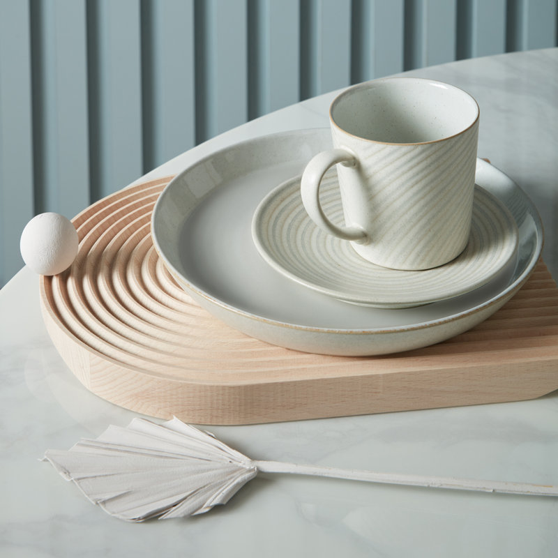 Impression Blue 12 Pc Set, Cream