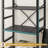 5/6-tier Bookcase With Hanging Fabric Bins, Adjustable Shelves, Storage Unit-696410065-696410071