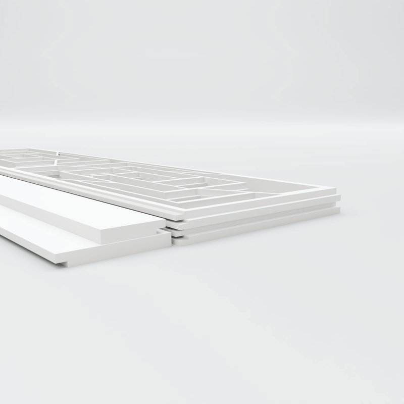 Ensemble de lambris en PVC Loveland, H 32 po x l 94,5 po x P 0,625 po