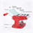 G-WELL Manual Pasta Maker with 3 Attachments