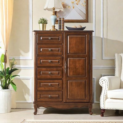 Retro Simple Solid Wood Accent Cabinet