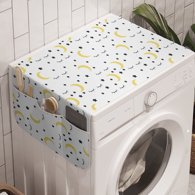 Ensemble de 2 boîtes de rangement de 47 po x 18,5 po moutarde et gris foncé East Urban Home