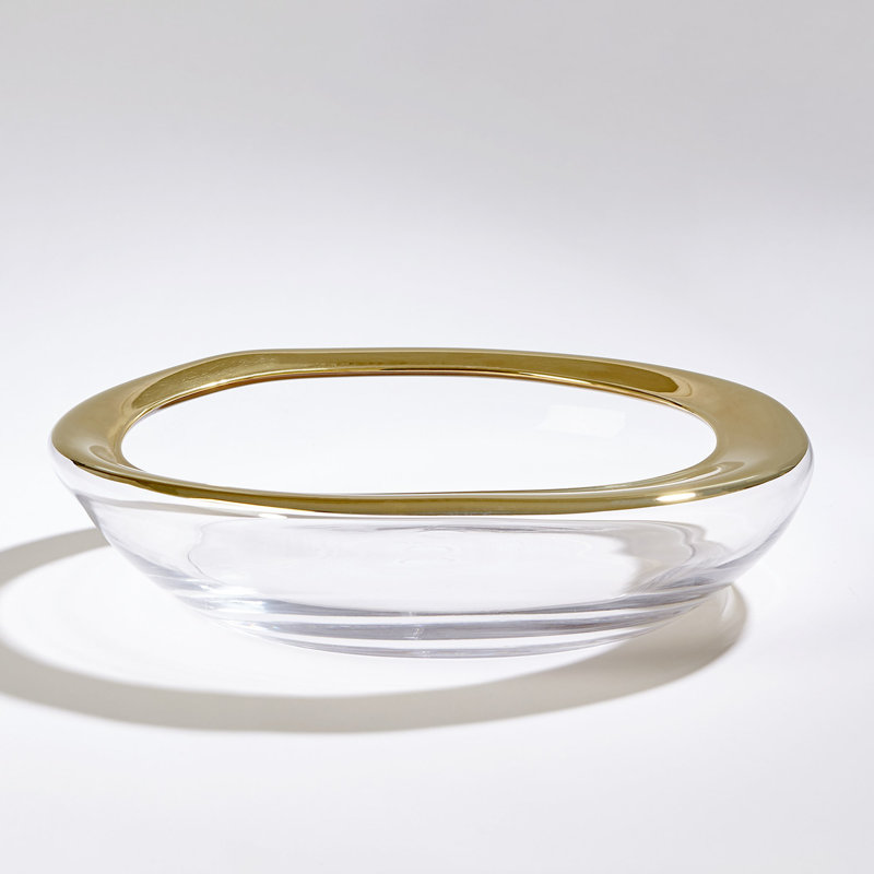 Organic Formed Bowl, Gold
