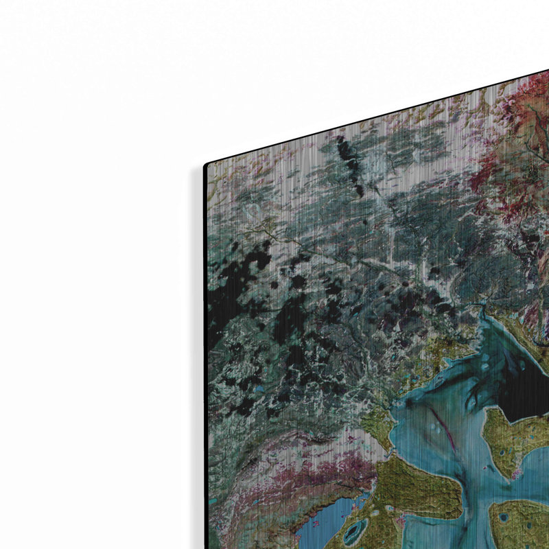 «Earth As Art Carnegie» par la NASA Earth As Art, H 36 po x l 36 po
