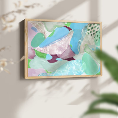 Papier piscine I - impression encadrée - Restickable