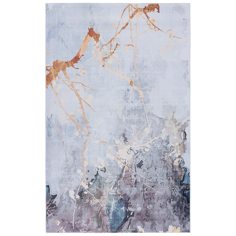 Tacoma Performance Machine Washable Abstract Rug, Rectangle 4' x 6'