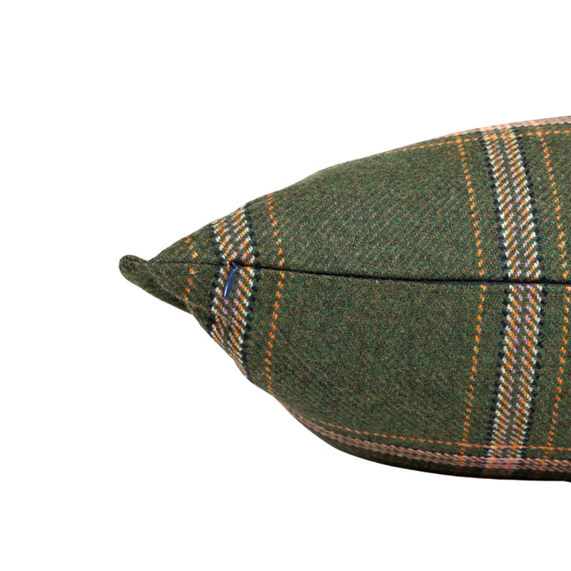 Blackburn Merino Plaid Self-Flange Accent Pillow