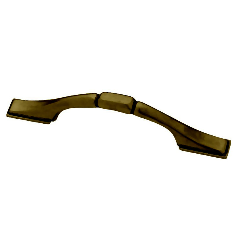1-1/4" Plastic Pull Westside Collection Wood and Matte Chrome