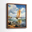 NAUTICAL Series CCCCXVII - Reproduction encadrée de qualité supérieure - prête à être accrochée - aucun clou requis - aucun clou requis-219663180-219663177