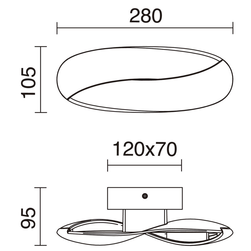 Thorlof LED Flush Mounted Sconce