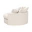 Fauteuil pivotant en tissu Lourne Grand