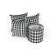 Abat-jour tambour en damier