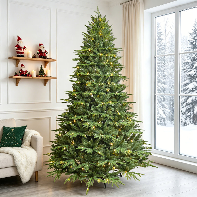 Arbre de Noël artificiel vert pré-éclairé, 7.5'