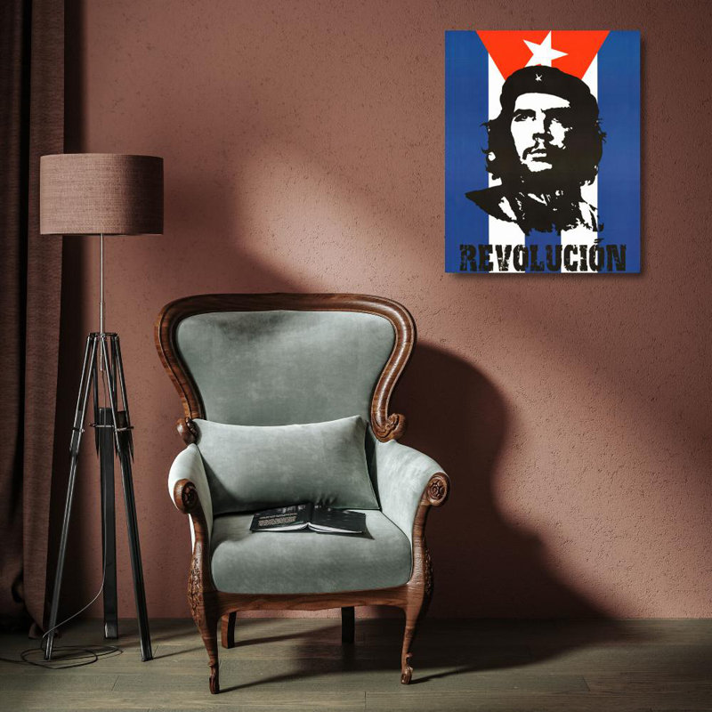 Che Guevara Revolucion (drapeau), H 18 po x l 14 po