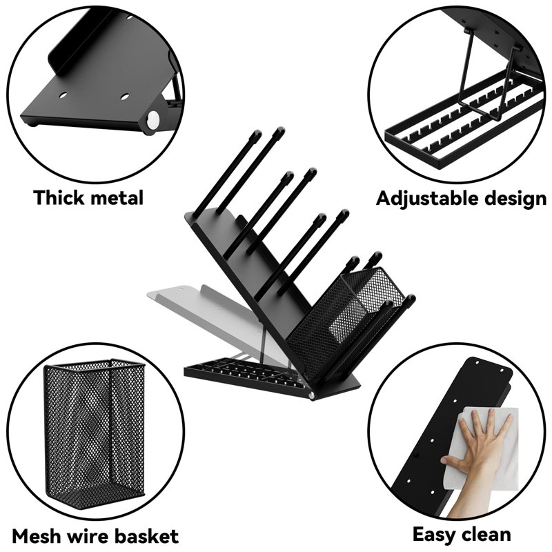 Adjustable Coffee Cup Holder Organizer 4 Compartment