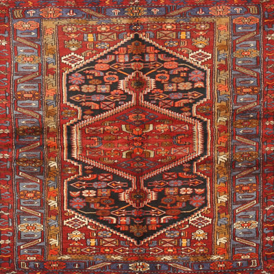 Tapis rouge à motif sud-ouest