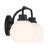 Volnak 2-Light Bathroom Vanity Light in Matte Black-340412829