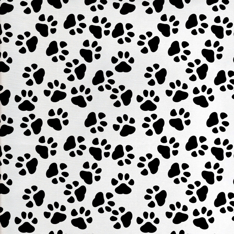 Tissu d’impression patte, l 58 po x L 108 po
