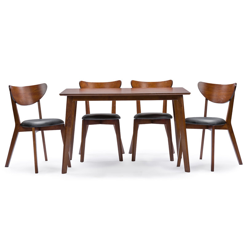Kemmer Sumner Mid-Century Style 5-Piece Dining Set