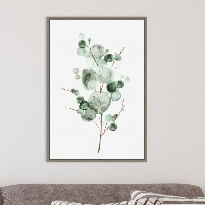 "Tender Sprout I" par Eva watts, reproduction d’art sur toile tendue, Gris